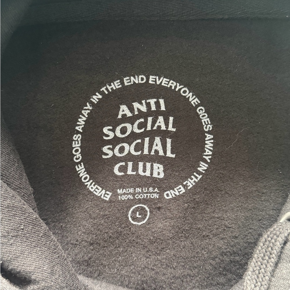 Anti Social Social Club Pedals On the Floor Black Hoody with Colorful Logo - Picture 5 of 5